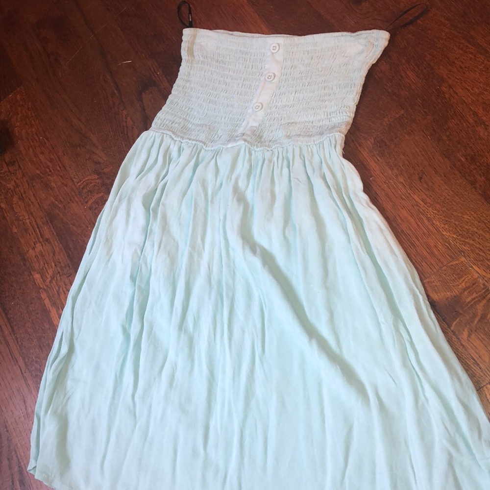 blue strapless forever 21 dress